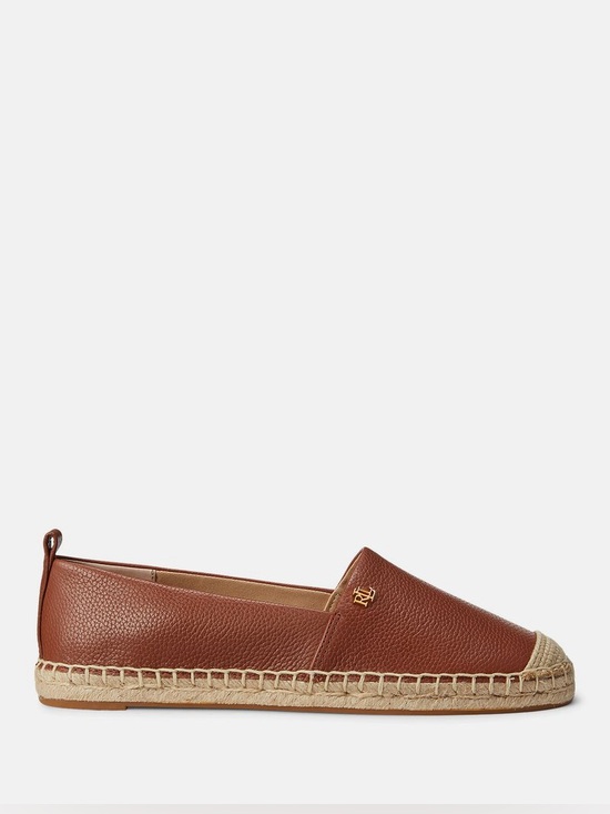 Lauren Ralph Lauren Shoes - Lauren Ralph Lauren CAMERYN IV TUMBLED LEATHER ESPADRILLE